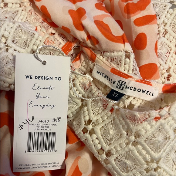 NWT Michelle Mcdowell Blouse - Picture 4 of 4